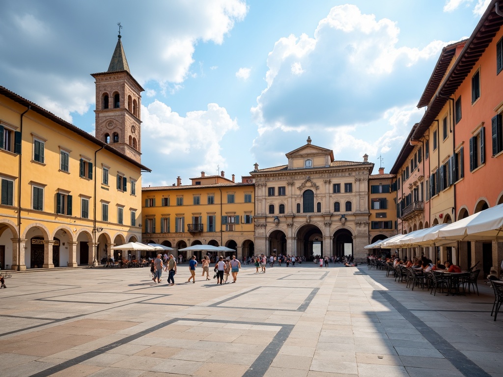 Piazza Grande, famoso monumento a Arezzo, Italia