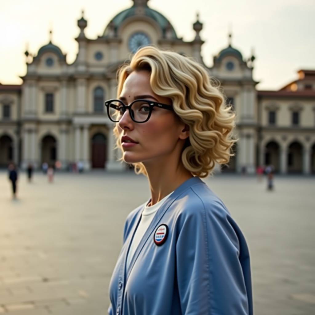 Alice visita Piazza dei Martiri a Belluno per fidanzata piccante