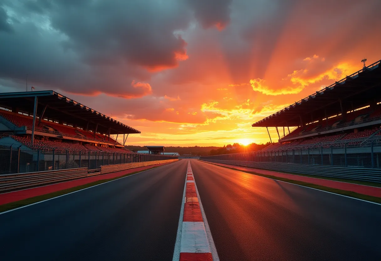 'Autodromo Enzo e Dino Ferrari, celebre punto di riferimento a Imola, Italia'
