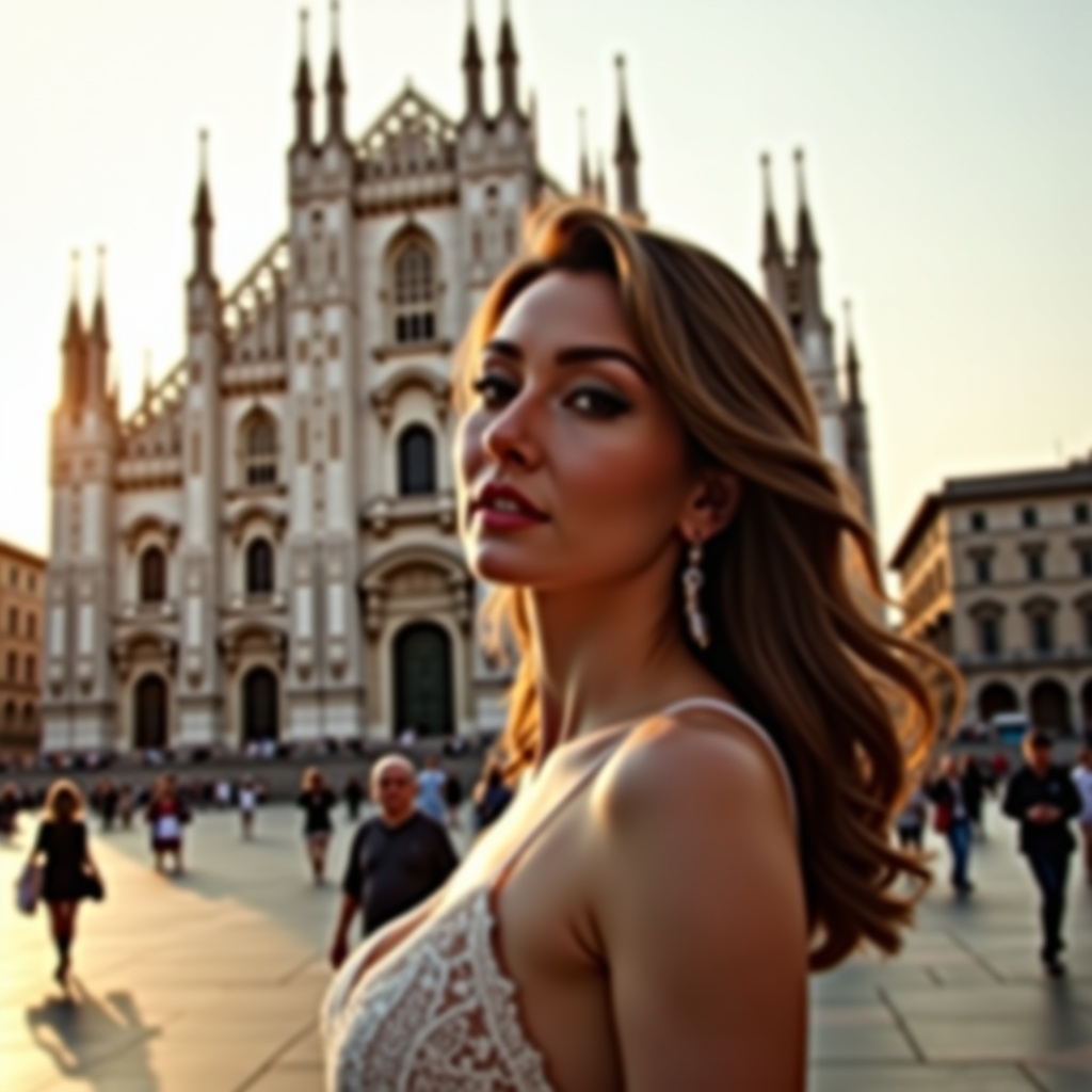 Isabella visita Duomo di Milano a Milano per bot per chat erotiche