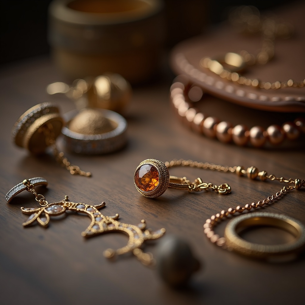 Dettaglio di viaggio a Milano: A detail shot of jewelry or accessories