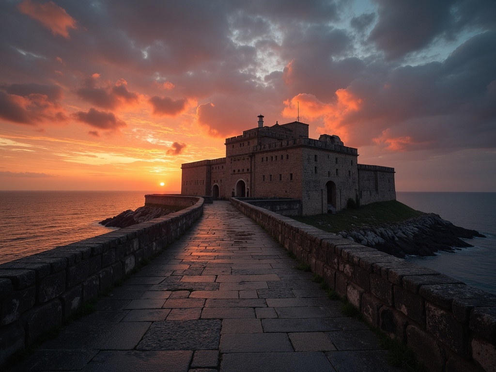 Fortezza del Priamar, famoso monumento a Savona, Italia