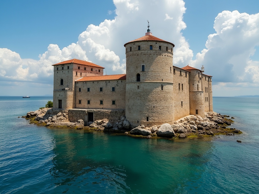 Castello Aragonese, famoso monumento a Taranto, Italia