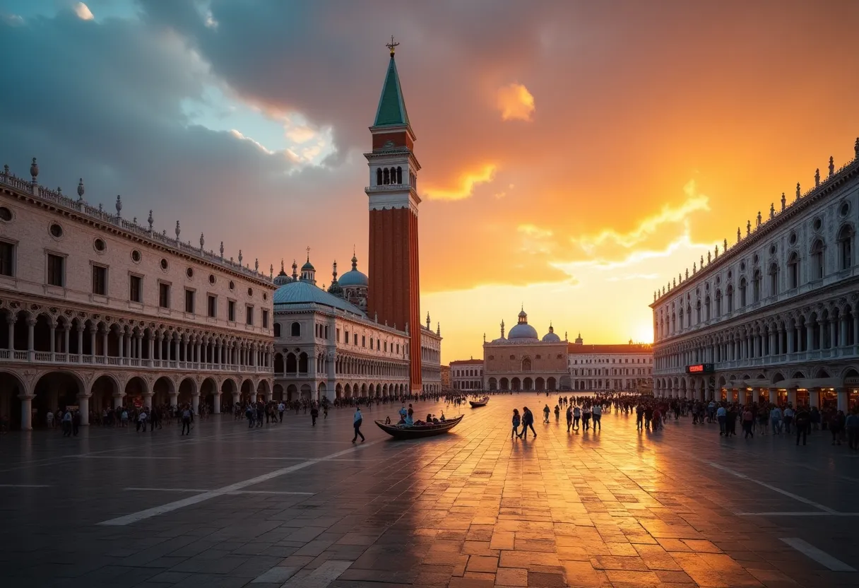 'Piazza San Marco, famoso punto di riferimento a Venezia, Italia'