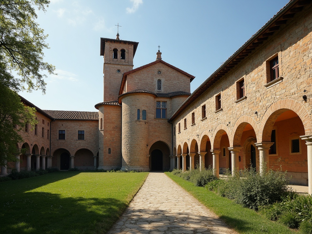 Abbazia di San Mercuriale, famoso monumento a Forlì, Italia