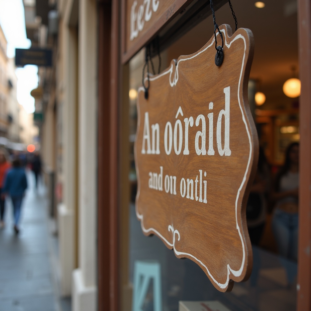 Dettaglio di viaggio a Lecce: A street sign or cute shop window