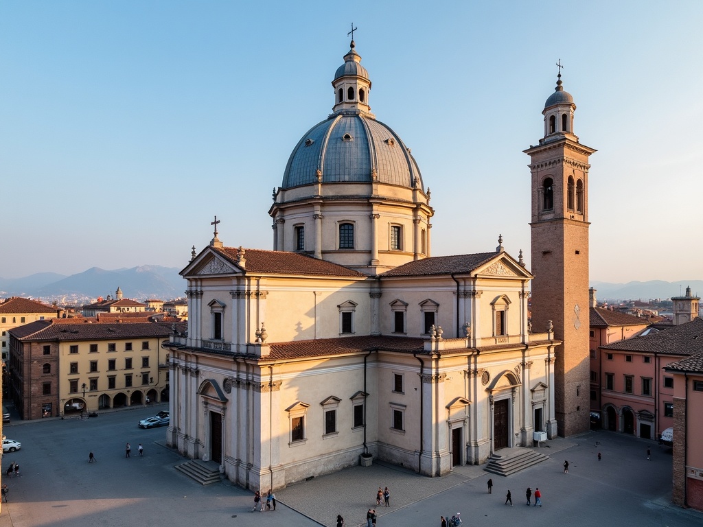 Basilica di San Gaudenzio (Cupola), famoso monumento a Novara, Italia