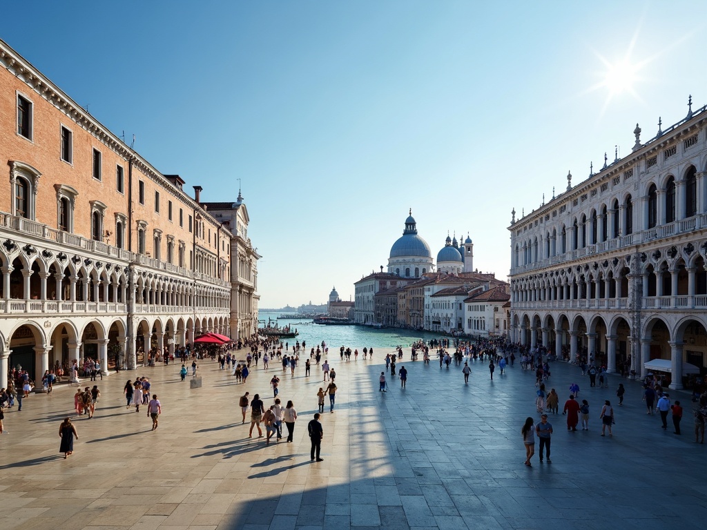 Piazza San Marco, famoso monumento a Venezia, Italia