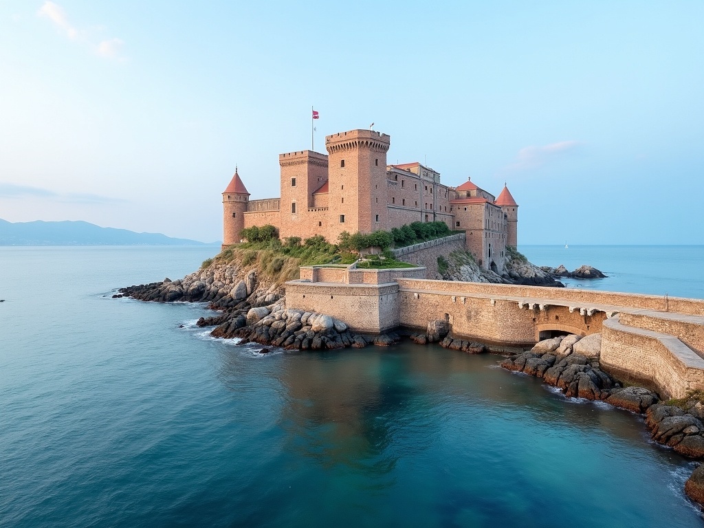 Castel dell'Ovo, famoso monumento a Napoli, Italia